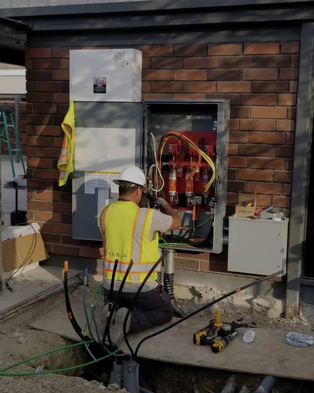 Electrician upgrading a residential electrical panel